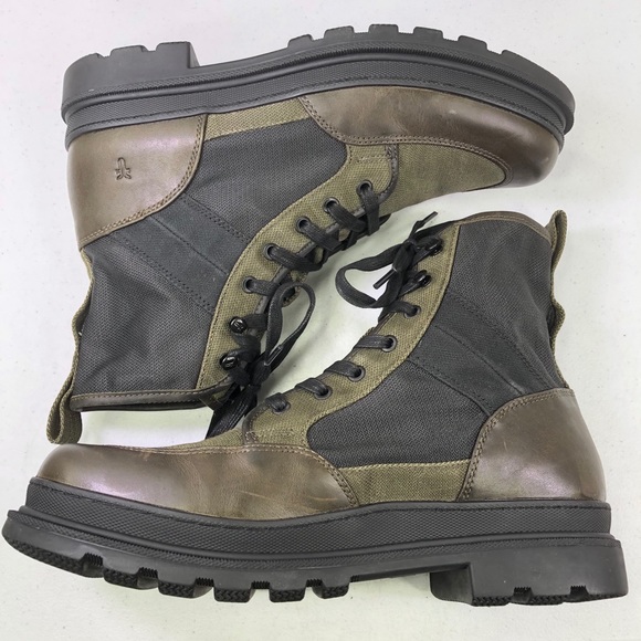 Frye Scout Olive Combat Boots Limited Edition - Picture 3 of 12